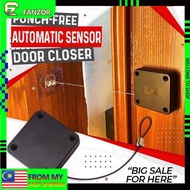 Punch-free Automatic Sensor Door Closer Automatically Close for Home Office All Doors Wire Rope