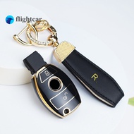 flightcar 2/3 Buttons TPU Car Remote Key Case Cover Shell Fob Auto Keychain Protector For Mercedes Benz A B R G Class GLK GLA GLC GLR W204 W210 W176 W202 W463 Accessories