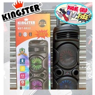 KINGSTER KST-8812 Portable Wireless Bluetooth Speaker with Wireless Mic and Remote Control (Mpower)