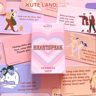 Bộ Bài Tình Yêu Heart Speak Dành Cho Cặp Đôi 50 Lá Bài Thấu Hiểu Drinking Game Couple Giúp Mối Quan