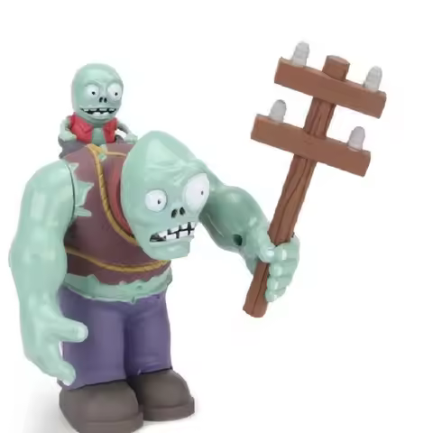 Anime Figures Plants vs. Zombies Toys Giant Zombie Surfing Zombies Crazy Dave Game Model PVZ Dolls f