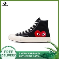 AUTHENTIC STORE CDG X CONVERSE CHUCK TAYLOR ALL STAR1970S HI MEN'S AND WOMEN'S SNEAKERS CANVAS SHOES GHJK0513LKL-5 YEAR WARRANTY