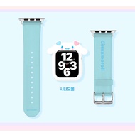 สายนาฬิกา Hello Kitty แท้100% โปร่งใสเหมาะสำหรับ I Watch 1/2/3/4/5/6/7 /Se 38Mm/40Mm/41Mm Sanrio Sil