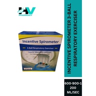 Incentive Spirometer 3-Ball Respiratory Exerciser