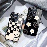 HP (GC 90) Realme C53 C51 Glass Softcase - Kesing Realme C53 C51hp - Realme C53 C51 Beautiful Case -
