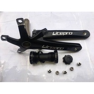 Litepro Crank Arm Set W/ Bottom Bracket