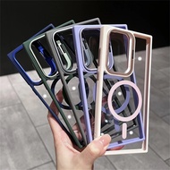 Luxury Flip Lens Stand Magnetic Charging Phone Case Compatible for Samaung Galaxy S24FE S25 S24 S23 