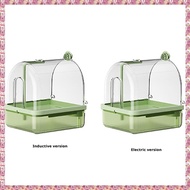 Clear Hanging Bird BathAutomatic Water Circulation Bath Shower for Bird Clean Space Saving Design Bi