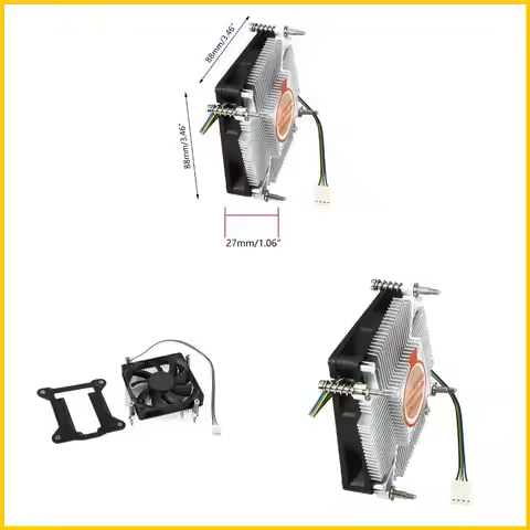 Mini ITX chassis ultra-thin fan for Intel LGA 1155 1156 1150 1151 Quiet cooling