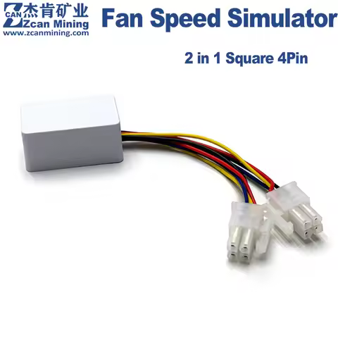 Iceriver KS5 KS5L KS5M Fan Speed Simulator Sqaure 4Pin Antminer T21 S21pro S19j XP KS5 Pro Cooler Sp