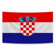 Croatia Flag | 2-sided printing | Premium Kate fabric | Sewing - Print Flags (National Flags) of cou