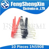 10pcs 1N5908 DO-201AD Schottky diode 1N5908A DO-201  TRANSIENT ABSORPTION ZENER 0Q5Z