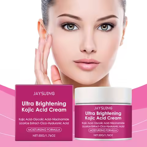 Kojic Acid Brightening Face Cream Improve Dullness Even Skin Tone Inhibit Melanin Production Soothin
