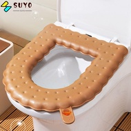 SUYO Closestool Mat Seat , Washable Thicken Toilet Seat Cover,  EVA Aromatherapy with Handle Toilet Lid Pad Bidet Cover Bathroom