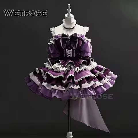 【Wetrose】In Stock Homura Akemi Purple Lolita Dress Anime Cosplay Costume