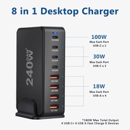 Desktop Charger USB Type C Charging Dock 240W