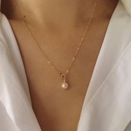 DaVee | 14K Gold filled freshwater pearl necklace