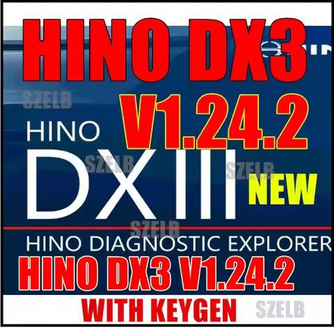 2025 NEW Hino DX3 V1.24.2 Hino DXIII Diagnostic EXplorer 3 + KEYGEN Unlimited install Diagnostic Sof