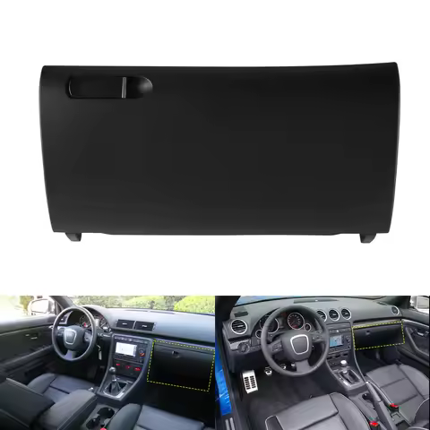Schwarz Handschuhfach Deckel Klappe Mit Schnalle fur Audi A4 8E B6 B7 8E1857124A