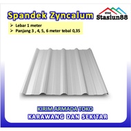 Atap Spandek polos Galvalum 3meter - 6 meter