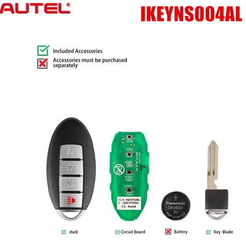 AUTEL IKEYNS004AL for Nissan 4 Buttons Smart Universal Key for KM100 KM100E IM508 IM608 PRO