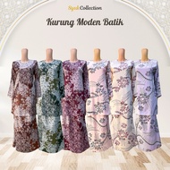 Baju Kurung Batik Moden Material Jacquard Silk Saiz S-XL (KMD Julia Latifa)