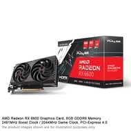 SAPPHIRE PULSE AMD RADEON RX6600 8GB GDDR6 PCI-Express 4.0 HDMI DP Gaming Graphics Card