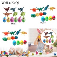 [WeiLaiKeQi] 12 Pieces Jumbo Dinosaur Deformation Eggs Party Supplies Creative Home Easter