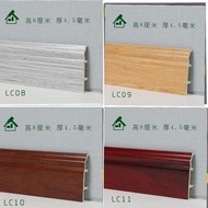 9cm Bamboo Fiber Skirting Line Self-Adhesive Corner Line Decorative 8cm Wood Plastic Skirting Line PVC Baseboard/Self-Adhesive Wall Trim Line Skirting Border Wainscoting