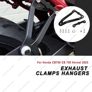 Motorcycle Exhaust Clamps Hangers Exhaust Muffler Pipe Bracket Mount Holder For Honda CB750 CB 750 H