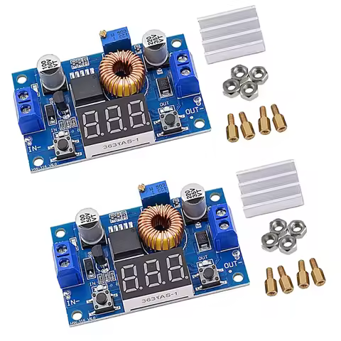 2PCS XL4015 High Power 5A 75W DC-DC Adjustable Step-down Charger Module Step Down Buck Converter LED