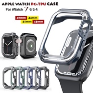 PC+TPU Protective Case for Apple Watch series 7 6 5 4 SE  Watch Cases for Iwatch 41mm 45mm 44mm 40mm Accessories Cover