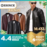 🇲🇾 DESINCE Men Leather Jacket PU Leather Jaket Kulit Motorcycle WindBreaker Casual Smart Outerwear Lelaki MT 189