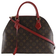 Pre-owned LOUIS VUITTON Almine Toe Bag, 2-Way Shoulder Bag, M41779, Monogram Canvas, Rouge, 2016, Br