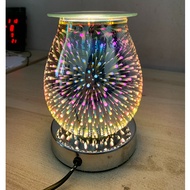 3D Glass Electric Aromatherapy Light Colorful 220V Creative Household Fireworks Night Luminous Atmos