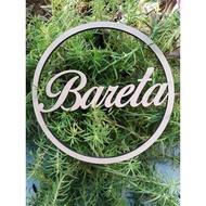 KAYU Circle Wooden Letters/backdrop/Application Decoration