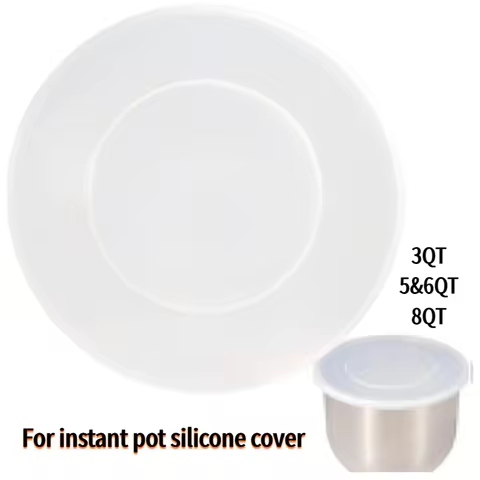 For Instantpot 3/5&6/8QT inner pot, bowl silicone lid, reusable lid replacement parts for instant po