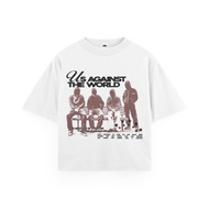 WRLDSTUDIOS_ Boxy Fit Oversized T-Shirt RENEGADE White 20s 200-210gsm