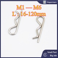 R Type Pin，Spring Cotter Pin Wave B Type Cotter Pin，Galvanized/ss304 M1/M1.2/M1.6/M1.8/M2/M2.5/M3M3.