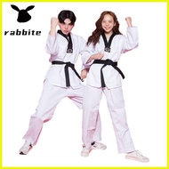 ♞Rabbite WTF Taekwondo Uniform for Kids Adult 110cm-190cm Karate Uniform for Kids Shift Long Sleeve