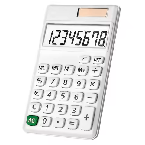 Dual Power Supply Mini Pocket Calculator 8-Digit Large Screen Standard Function Calculator 8-Digit C
