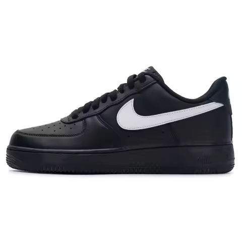Nike (Nike) Men's Shoes Air Force 1 Sneakers Black and White Air Force One Casual Sneakers Skateboar