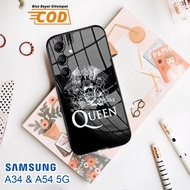 Softcase Glass Kaca SAMSUNG A34 & SAMSUNG A54 (5G) - Case Handphone SAMSUNG A34 & SAMSUNG A54 (5G) [