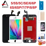 Loại AAA +++ chất lượng LCD cho iPhone 5 5C 5S SE 6 6S 7 8 cộng với bộ linh kiện số của màn hình cảm
