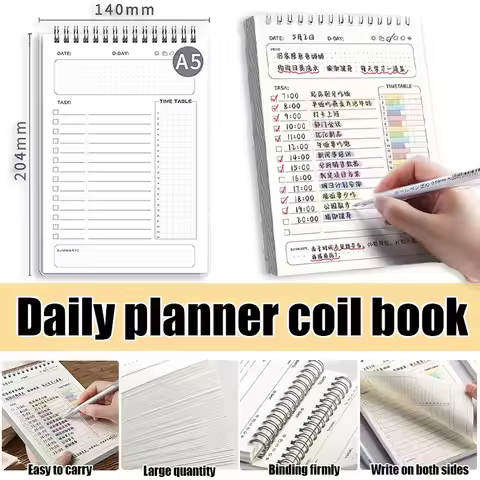 160pages Habit Tracker Calendar To Do List Planner Spiral Bound Daily Weekly And Monthly Habit Track