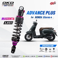 OKD Rear Shock ---- ADVANCE PLUS For Honda Giorno125 + Giorno Absorber