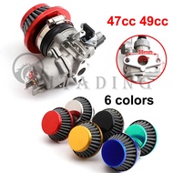 Carb carburetor with Pod Air Filter For 47cc 49cc Pocket Bike Mini Quad ATV Dirt Bike MiniMoto Go Ka