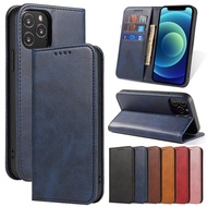 Hemoso Case Leather Kulit Flip Cover Samsung A7 2015 A8 2018 A11 A12