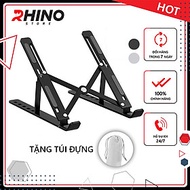 Giá đỡ Laptop, cho macbook, cho ipad tản nhiệt Rhino KLL101, kệ đỡ máy tính nhôm cao cấp, gấp gọn, t