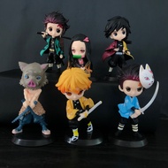Set Of 6 Demon Slayer Swords Small Size